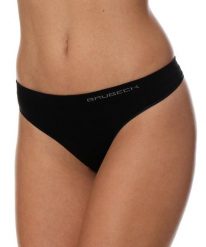 Majtki damskie bawełniane stringi Brubeck COMFORT COTTON. Czarne stringi damskie Brubeck, l, bez wzorów, z bawełny. Za 26.99 zł.