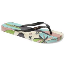 Beżowe Japonki Ipanema Graffiti Modne Obuwie Damskie. Brązowe klapki damskie Ipanema, bez wzorów, z materiału, bez obcasa. Za 109.00 zł.