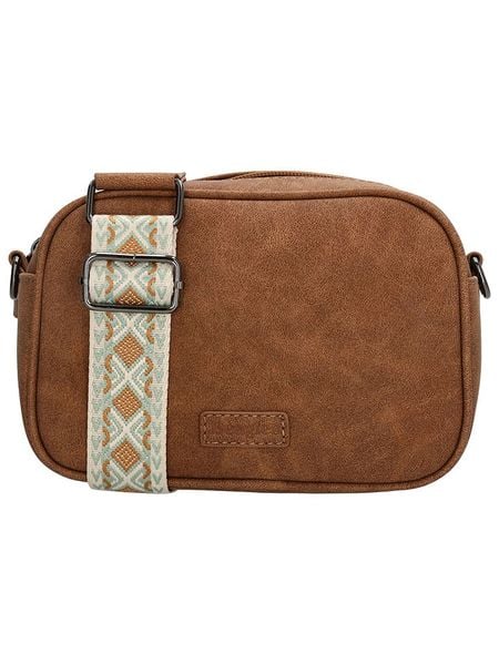 Beagles Torebka "Malaga" w kolorze jasnobrązowym - 18,5 x 12 x 4,5 cm rozmiar: onesize. Brązowe torebki klasyczne damskie Beagles, bez wzorów, z materiału, małe, bez dodatków. Za 92.21 zł.