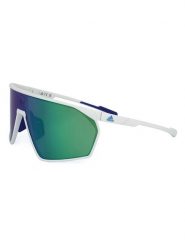 Adidas Męskie okulary przeciwsłoneczne w kolorze zielono-białym rozmiar: onesize. Białe okulary przeciwsłoneczne męskie Adidas, z tworzywa sztucznego. Za 237.73 zł.