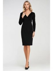 Nife Sukienka w kolorze czarnym rozmiar: 38. Czarne sukienki damskie Nife, na co dzień, bez wzorów, bez kołnierzyka, bez ramiączek, maxi, proste. Za 208.83 zł.