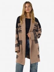 Noisy may Kardigan w kolorze jasnobrązowo-czarnym rozmiar: XS. Brązowe kardigany damskie Noisy may, xs, bez wzorów. Za 121.80 zł.