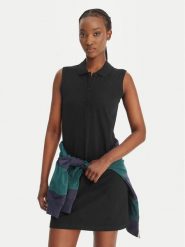 Kappa Sukienka codzienna Ivanka 332D7MW Czarny Regular Fit. Czarne sukienki damskie Kappa, na co dzień, xxl, bez wzorów, z bawełny, bez kołnierzyka, bez ramiączek, proste. Za 149.99 zł.