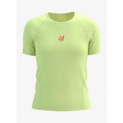 Koszulka do biegania damska Compressport Trail Racing S/S Tshirt. Zielone bluzki sportowe damskie Compressport, s, bez wzorów, bez ramiączek. Za 314.99 zł.