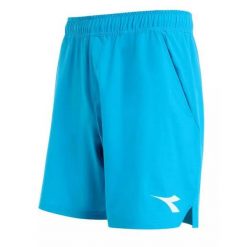 Spodenki tenisowe męskie Diadora Bermuda Icon. Niebieskie szorty męskie Diadora, bez wzorów, sportowe. Za 180.00 zł.