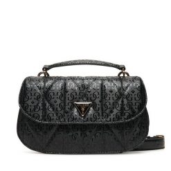 Torebka Guess. Czarne torebki klasyczne damskie Guess, z aplikacjami, bez dodatków. Za 349.99 zł.