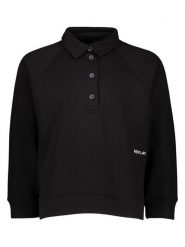 Replay Bluza w kolorze czarnym rozmiar: M. Czarne bluzy bez kaptura damskie Replay, m, z bawełny. Za 231.68 zł.