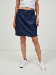 Orsay Spódnica dżinsowa w kolorze granatowym rozmiar: 32. Niebieskie spódniczki damskie ORSAY, bez wzorów, z bawełny, midi, proste. Za 34.99 zł.