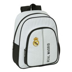 Plecak szkolny Real Madrid C.F. 24/25 Biały. Szare plecaki damskie Real Madrid, bez wzorów, z materiału, biznesowe. Za 166.20 zł.