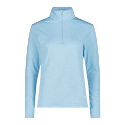 Damski sweter z golfem z jerseyu CMP. Niebieskie golfy damskie CMP, bez wzorów, z jersey, bez ramiączek. Za 290.50 zł.