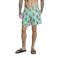 Męskie Spodenki Kąpielowe W Ananasy. Brązowe kąpielówki męskie Urban Classics, m, bez wzorów. Za 105.99 zł.