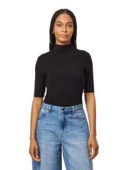 Scotch & Soda Koszulka w kolorze czarnym rozmiar: L. Czarne t-shirty damskie Scotch & Soda, l, bez wzorów, bez kołnierzyka. Za 99.95 zł.