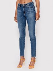 Guess Jeansy W2YA46 D4Q02 Niebieski Skinny Fit. Niebieskie jeansy damskie Guess. Za 439.99 zł.