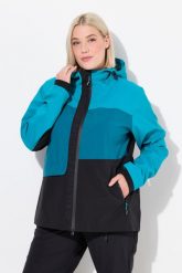 Damskie Kurtka przeciwdeszczowa HYPRAR wodoodporna dwukierunkowy zamek. Czerwone kurtki damskie Ulla Popken, plus size, bez wzorów, z elastanu, z kapturem. Za 699.99 zł.