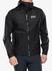 Kurtka przeciwdeszczowa męska Helly Hansen Loke Terra Jacket. Czarne kurtki męskie Helly Hansen, m, bez wzorów, z poliamidu, bez kaptura. Za 628.00 zł.