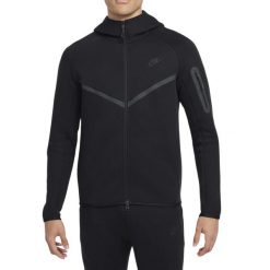 Bluza z Kapturem I Suwakiem Na Całej Długości Tech Fleece Rozmiar XL Czarny - H…. Czarne bluzy sportowe męskie Nike, xl. Za 379.00 zł.