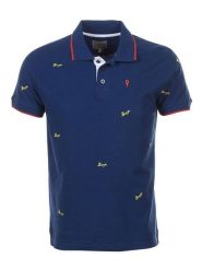 Peak Mountain Koszulka polo "Clamar" w kolorze granatowym rozmiar: M. Niebieskie koszulki polo męskie Peak Mountain, m, bez wzorów, z bawełny, bez ramiączek. Za 100.99 zł.
