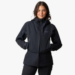 Kurtka narciarska damska Swedemount Lofoten 3L Shell Jacket wodoodporna. Czarne kurtki narciarskie i snowboardowe damskie SWEDEMOUNT, l, bez wzorów, bez kaptura, narciarskie. Za 899.99 zł.