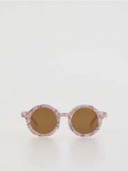 Okrągłe okulary przeciwsłoneczne - pastelowy róż. Czerwone okulary przeciwsłoneczne dziecięce Reserved. Za 29.99 zł.