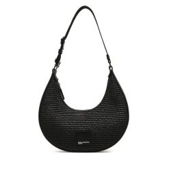 Torebka Karl Lagerfeld Jeans. Czarne torebki klasyczne damskie Karl Lagerfeld Jeans, bez wzorów, z jeansu, bez dodatków. Za 609.99 zł.