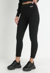 Czarne Legginsy z Gumką w Pasie Agathousa. Czarne legginsy damskie Born2be, l, z aplikacjami, z dzianiny. Za 19.99 zł.