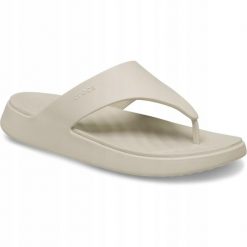 Japonki Dla Dorosłych Crocs Getaway Triangle Flip. Brązowe klapki i japonki męskie Crocs, z materiału. Za 199.99 zł.