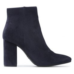 Botki Jenny Fairy. Niebieskie botki damskie Jenny Fairy, bez obcasa, na słupku, bez zapięcia. Za 119.99 zł.