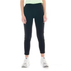 Podstawowe joggery damskie. Czarne spodnie dresowe damskie LEONE 1947 APPAREL, l, bez wzorów, z tkaniny. W wyprzedaży za 111.80 zł.
