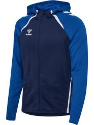 Bluza sportowa z kapturem Hummel hml Lead 2.0 Zip Hoodie. Niebieskie bluzy sportowe męskie HUMMEL, bez wzorów, z materiału, klasyczne, bez kołnierzyka, bez ramiączek. Za 219.00 zł.