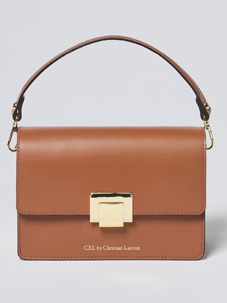 CXL by Christian Lacroix Skórzana torebka w kolorze jasnobrązowym - 22 x 15 x 8 cm rozmiar: onesize. Brązowe torebki klasyczne damskie CXL by Christian Lacroix, bez wzorów, z materiału, bez dodatków. Za 404.99 zł.