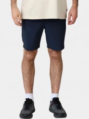 Szorty Męskie Fjallraven Abisko Trail Stretch. Niebieskie szorty męskie Fjällräven, z poliamidu, bez kołnierzyka. Za 469.00 zł.