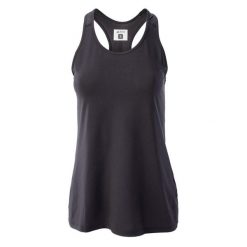 Damski tank top Martes Lina. Czarne topy damskie MARTES, bez wzorów, bez ramiączek. Za 59.50 zł.