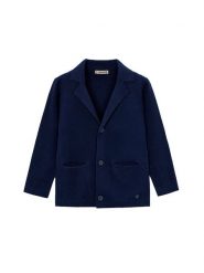 Mayoral Kardigan 3436 Granatowy Regular Fit. Niebieskie swetry chłopięce Mayoral, bez wzorów, z bawełny, bez kołnierzyka. Za 159.99 zł.