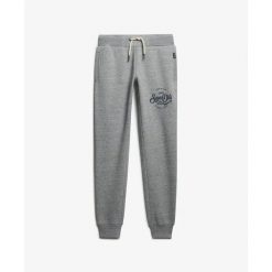 Damskie spodnie dresowe Superdry Premium Script Entry. Szare spodnie sportowe damskie Superdry., s, z dresówki, na fitness i siłownię. Za 285.00 zł.