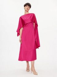Weekend Max Mara Sukienka koktajlowa Gambero 2415231012 Różowy Regular Fit. Czerwone sukienki damskie Weekend Max Mara, bez wzorów, z satyny, wizytowe, bez kołnierzyka, bez ramiączek. Za 779.99 zł.