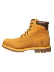 Timberland Skórzane botki "Waterville 6-Inch Basic" w kolorze jasnobrązowym rozmiar: 38,5. Brązowe botki damskie Timberland, z materiału, bez obcasa, bez zapięcia. Za 525.86 zł.