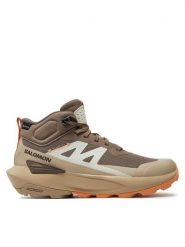 Salomon Trekkingi Elixir Activ Mid Gore-Tex L47457200 Beżowy. Brązowe obuwie trekkingowe damskie Salomon. Za 629.99 zł.