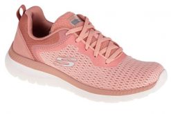 Buty sportowe Sneakersy damskie, Skechers Bountiful - Quick Path. Czerwone buty sportowe na co dzień damskie Skechers, bez wzorów, z materiału, trekkingowe. Za 169.00 zł.