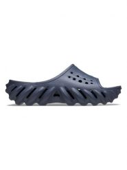 Crocs Klapki "Echo" w kolorze granatowym rozmiar: 37/38. Niebieskie klapki damskie Crocs, bez wzorów, bez obcasa. Za 109.00 zł.