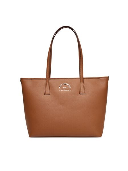 KARL LAGERFELD Torebka A3W30314 Brązowy. Brązowe torebki klasyczne damskie Karl Lagerfeld, bez wzorów, ze skóry, bez dodatków. Za 669.99 zł.