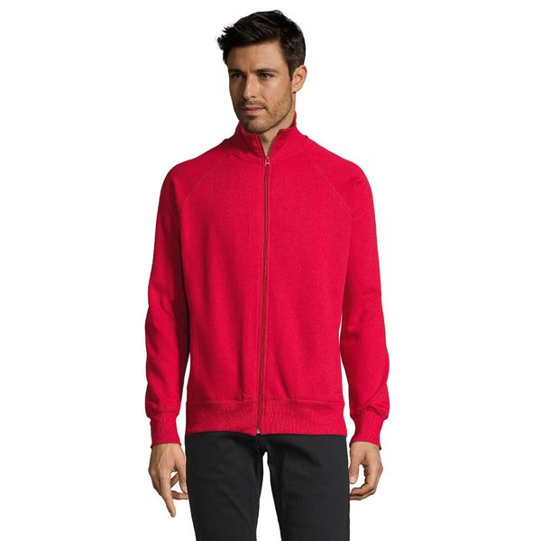 Męska Kurtka Sundae Zapinana Na Zamek Błyskawiczny. Czerwone kurtki męskie SOL'S, m, bez wzorów, sportowe, bez kaptura. Za 181.99 zł.