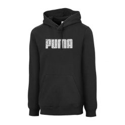 Bluza z kapturem Puma. Czarne bluzy sportowe męskie Puma, m, z materiału. Za 242.50 zł.