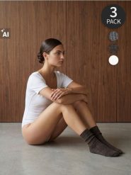 Skarpetki z domieszką wełny 3 pack - wielobarwny. Skarpetki damskie Sinsay, bez wzorów, z wełny. Za 15.99 zł.