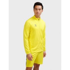 Kurtka z dresu Hummel Essential. Żółte kurtki damskie HUMMEL, bez wzorów, z dresówki, bez kaptura. Za 171.50 zł.