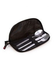 IRIS Barcelona Torba w kolorze czarnym na sztućce - 10 x 2 x 24 cm rozmiar: onesize. Czarne torebki klasyczne damskie IRIS Barcelona, bez wzorów, z materiału, bez dodatków. Za 28.51 zł.