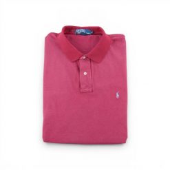 Second life - T-shirt męski Polo Ralph Lauren czerwony - Stan dobry. Czerwone koszulki polo męskie Ralph Lauren, l, bez wzorów, z materiału, bez ramiączek. Za 106.46 zł.