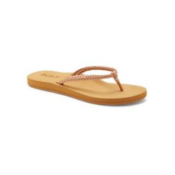 Klapki plażowe dla Kobiety COSTAS Pomarańczowy. Czerwone klapki damskie Roxy, bez wzorów, ze skóry, bez obcasa. Za 89.99 zł.