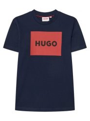 HUGO T-Shirt G00572 S Granatowy Regular Fit. Niebieskie t-shirty chłopięce Hugo, bez wzorów, z bawełny, bez ramiączek. Za 164.99 zł.