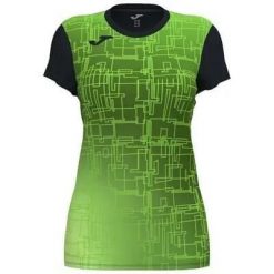 Koszulka do biegania damska Joma Elite VIII. Czarne bluzki damskie Joma, xl, bez wzorów, bez kołnierzyka. Za 141.00 zł.