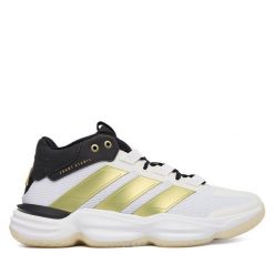 Buty halowe adidas. Białe buty sportowe na co dzień męskie Adidas, bez zapięcia. Za 479.99 zł.